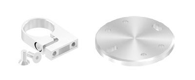 Spannringe + Platten einzeln, rund