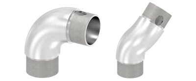 Rohrbogen 90° stufenlos verstellbar