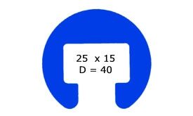R40 (25 x 15mm)