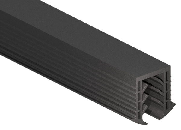Keildichtung für Glas 10,00 - 13,52mm, für Nut 27x30mm, 6000mm, EPDM