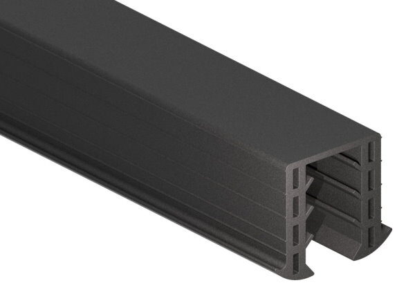 Keildichtung für Glas 16,76 - 17,52mm, für Nut 34x34mm, 6000mm, EPDM