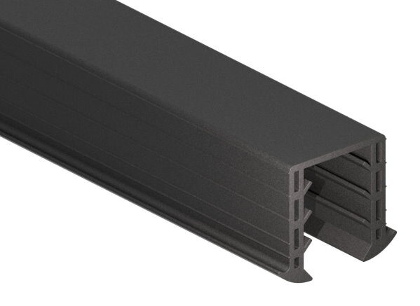 Keildichtung für Glas 20,76 - 21,52mm, für Nut 34x34mm, 6000mm, EPDM