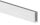 Alu-Profil ELEGANZA STRONG zur aufgesetzten Montage in Edelstahleffekt, L: 3000mm, eloxiert, 20my Schichtdicke, E4 = Schliff, EV1 = Farbton Silber, mit AbP