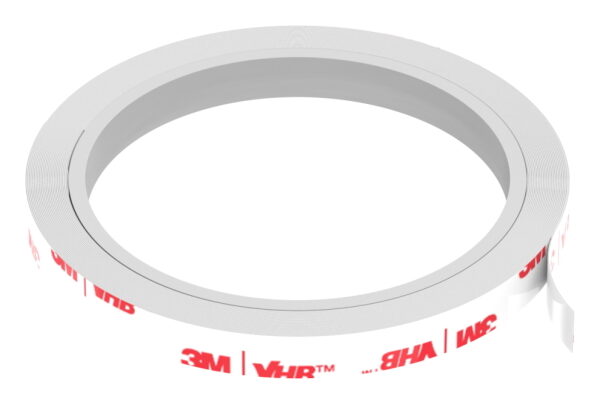 VHB-Klebeband EXTRA SLIM, 9x0,6mm, 6000mm, weiß, im PE-Beutel verpackt mit Reinigungstuch und Verarbeitungshinweis