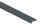Kantenschutz EXTRA SLIM, für Glas 16,00 - 17,52mm, L: 3000mm, zum Aufkleben, Aluminium pulverbeschichtet, anthrazit matt (RAL 7016)