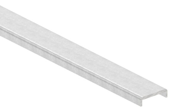 Kantenschutz EXTRA SLIM, für Glas 16,00 - 17,52mm, L: 3000mm, zum Aufkleben, Aluminium roh