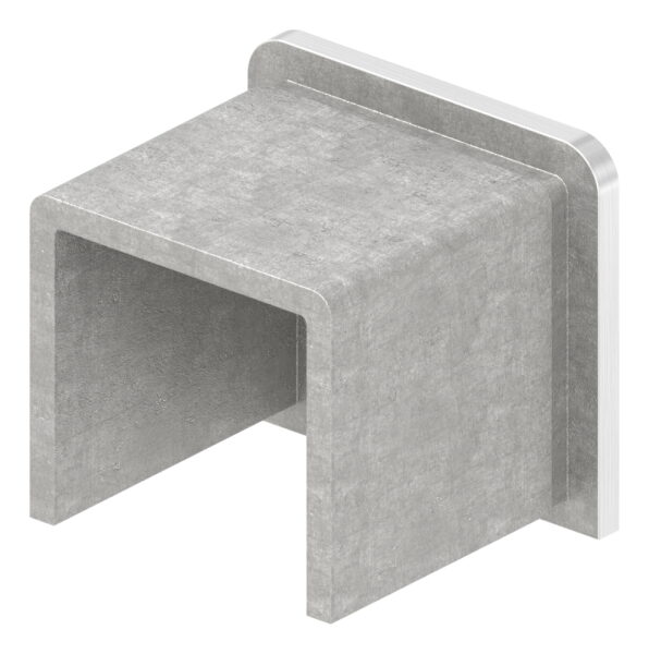 Endkappe für Edelstahl-U-Profil "EASY" 80530-XXX, V4A
Achtung: nur bis 17,52mm Glas geeignet