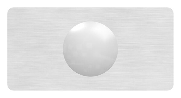 Glasausrichter für Ganzglasgeländer für  Glas 12,76 - 13,52mm, zum Ausrichten der Scheiben, Korn 240 geschliffen, V2A