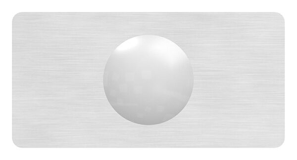 Glasausrichter für Ganzglasgeländer für  Glas 20,76 - 21,52mm, zum Ausrichten der Scheiben, Korn 240 geschliffen, V2A