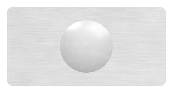 Glasausrichter für Ganzglasgeländer für  Glas 16,76 - 17,52mm, zum Ausrichten der Scheiben, Korn 240 geschliffen, V4A