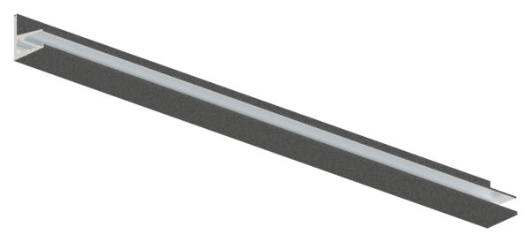 Vordachprofil eleganza canopy, L: 1405mm, Aluminium pulverbeschichtet DB703, mit ETA (European Technical Assessment) und Typenstatik