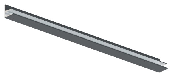 Vordachprofil eleganza canopy, L: 1605mm, Aluminium pulverbeschichtet RAL 7016, mit ETA (European Technical Assessment) und Typenstatik