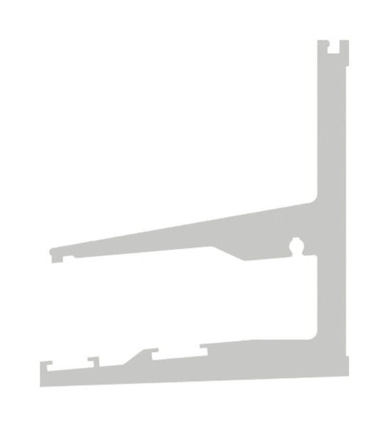 Vordachprofil eleganza canopy, L: 1805mm, Aluminium eloxiert mit Edelstahleffekt (E4/EV1), mit ETA (European Technical Assessment) und Typenstatik