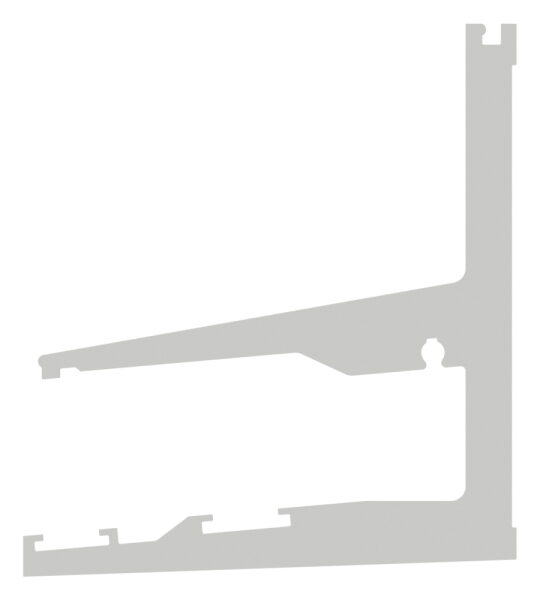 Vordachprofil eleganza canopy, L: 2205mm, Aluminium pulverbeschichtet RAL7016, mit ETA (European Technical Assessment) und Typenstatik