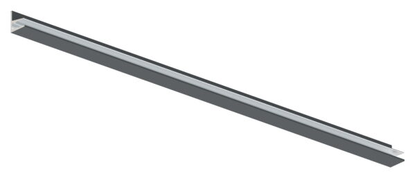 Vordachprofil eleganza canopy, L: 2405mm, Aluminium pulverbeschichtet RAL7016, mit ETA (European Technical Assessment) und Typenstatik