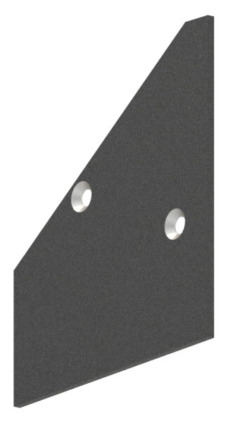 Endkappe rechts inkl. Schrauben für Vordachprofil eleganza canopy, Aluminium pulverbeschichtet DB703