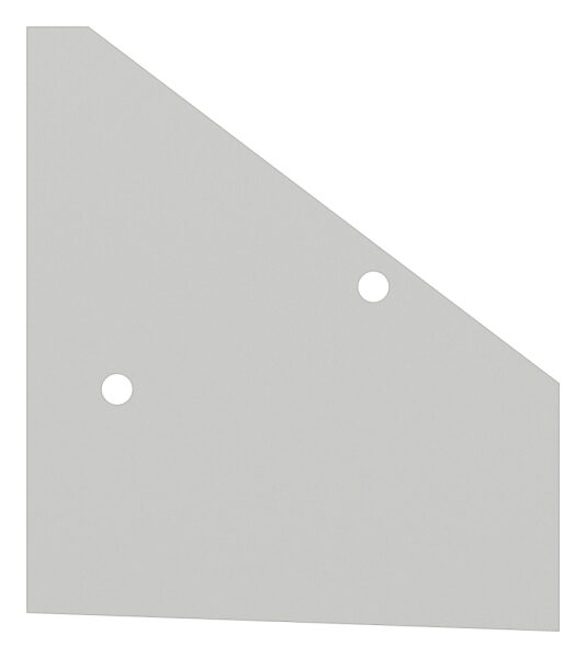 Endkappe rechts inkl. Schrauben für Vordachprofil eleganza canopy, Aluminium pulverbeschichtet DB703