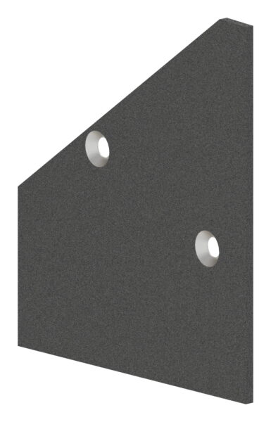 Endkappe rechts inkl. Schrauben für Vordachprofil eleganza canopy, Aluminium pulverbeschichtet DB703