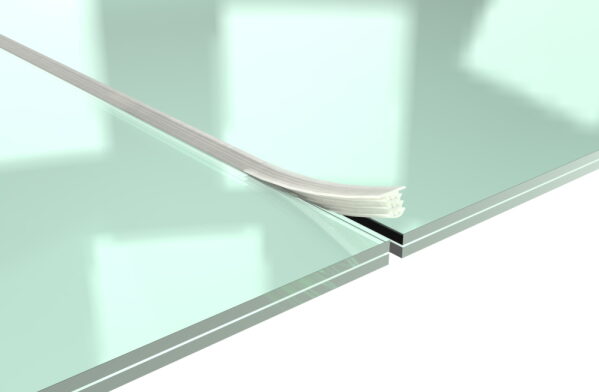 Zwischendichtung für Gläser, aus Silikon, für Gläser 17,52 - 21,52mm, L=3000mm
Empfohlenes Spaltmaß: 12mm