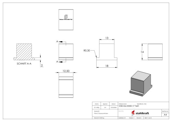 Montage-Set zu Vordach-Profil eleganza canopy, für Glas 17,52mm mit der Breite 3,000m, bestehend aus 1x Auflagegummi, 1x Glasschutzgummi (geteilt), 1x Dichtungsgummi, 2x  Scheibensicherung, 1x seitliche Endkappe links, 1x seitliche Endkappe rechts, 1x Mon
