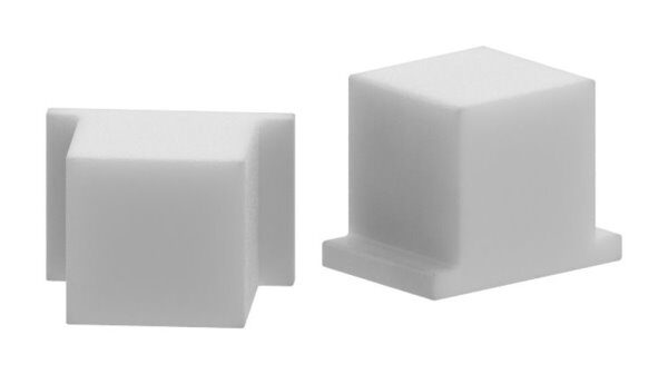 Montage-Set zu Vordach-Profil eleganza canopy, für Glas 21,52mm mit der Breite 3000mm, bestehend aus 1x Auflagegummi, 1x Glasschutzgummi (geteilt), 1x Dichtungsgummi, 2x  Scheibensicherung, 1x seitliche Endkappe links, 1x seitliche Endkappe rechts, 1x Mon