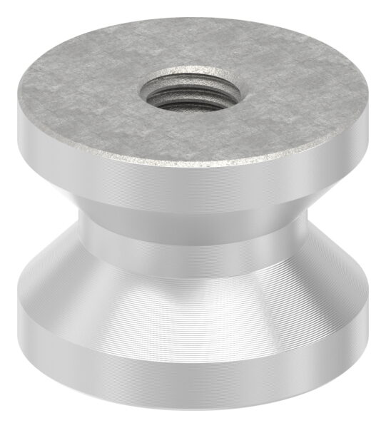 Einschweißgewinde mit M12 Gewinde für Rohr 42,4 x 2,0mm, Länge 30mm, V2A