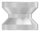 Einschweißgewinde mit M12 Gewinde für Rohr 42,4 x 2,0mm, Länge 30mm, V2A