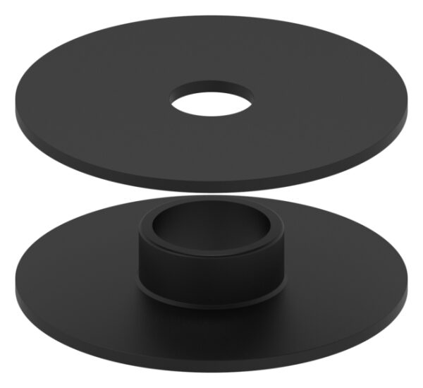 Gummischeibe (Paar) Ø 58 x 2mm, schwarz, EPDM