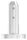 Bodenglashalter rund, passend für Glas 12 - 12,76mm, Glas wird nur geklemmt, aus Duplex Stahl 2205, V4A, inkl. Gummi