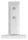 Bodenglashalter eckig, passend für Glas 12 - 12,76mm, Glas wird nur geklemmt, aus Duplex Stahl 2205, V4A, inkl. Gummi
