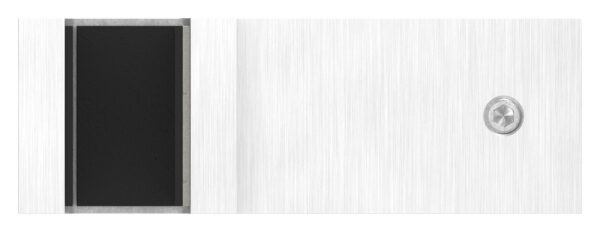 Glasverbinder 90°, passend für Glas 12 - 12,76mm, Glas wird nur geklemmt, V4A, inkl. Gummi