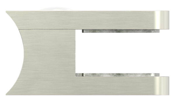 Glasklemme Mod. 11, Maße: 45x45x27mm, Anschluss: 33,7mm, in Edelstahleffekt, inkl. aller Schrauben und Abdeckplättchen