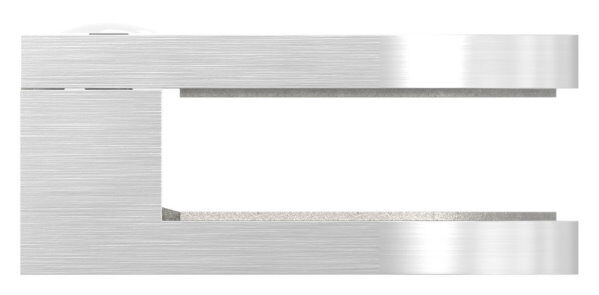 Glasklemme Mod. 12, Maße: 63x45x28mm, Anschluss: gerade, V2A, inkl. aller Schrauben, Sicherungsstift und Abdeckplättchen