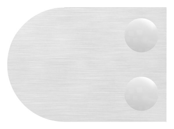 Glasklemme Mod. 12, Maße: 63x45x28mm, Anschluss: gerade, V4A, inkl. aller Schrauben, Sicherungsstift und Abdeckplättchen