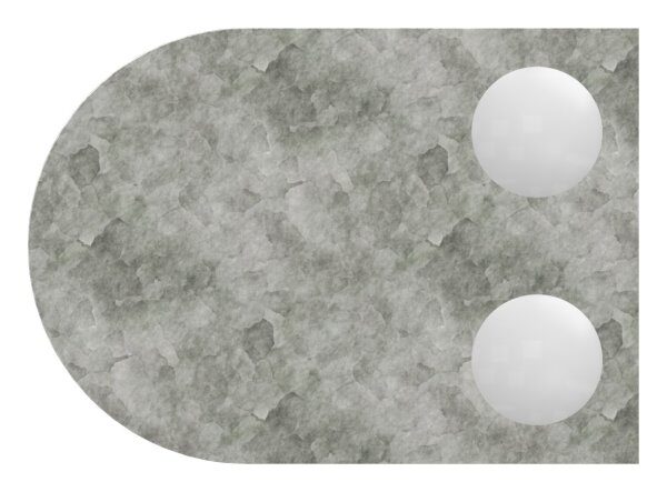 Glasklemme Mod. 12, Maße: 63x45x28mm, Anschluss: gerade, Zink roh, inkl. aller Schrauben, Sicherungsstift und Abdeckplättchen