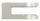 Glasklemme Mod. 12, Maße: 63x45x28mm, Anschluss: gerade, in Edelstahleffekt, inkl. aller Schrauben, Sicherungsstift und Abdeckplättchen