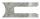 Glasklemme Mod. 12, Maße: 63x45x28mm, Anschluss: 33,7mm, Zink roh, inkl. aller Schrauben, Sicherungsstift und Abdeckplättchen