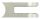 Glasklemme Mod. 12, Maße: 63x45x28mm, Anschluss: 33,7mm, in Edelstahleffekt, inkl. aller Schrauben, Sicherungsstift und Abdeckplättchen