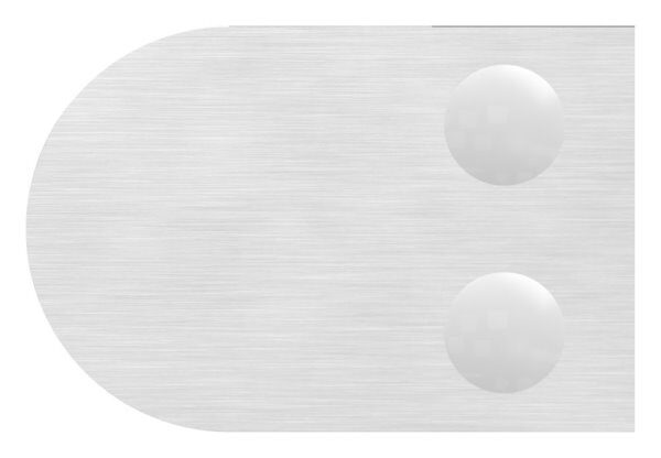 Glasklemme Mod. 12, Maße: 63x45x28mm, Anschluss: 42,4mm, V2A, inkl. aller Schrauben, Sicherungsstift und Abdeckplättchen