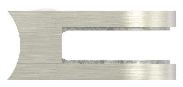 Glasklemme Mod. 12, Maße: 63x45x28mm, Anschluss: 42,4mm, in Edelstahleffekt, inkl. aller Schrauben, Sicherungsstift und Abdeckplättchen