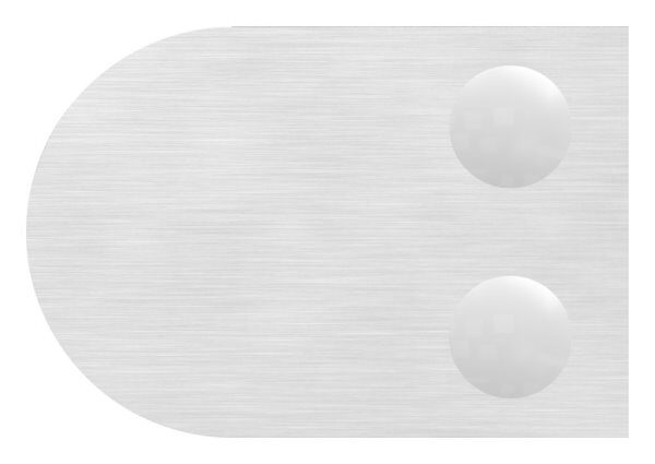 Glasklemme Mod. 12, Maße: 63x45x28mm, Anschluss: 60,3mm, V4A, inkl. aller Schrauben, Sicherungsstift und Abdeckplättchen