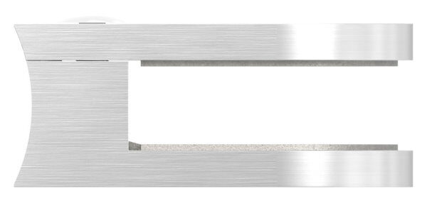 Glasklemme Mod. 12, Maße: 63x45x28mm, Anschluss: 60,3mm, V4A, inkl. aller Schrauben, Sicherungsstift und Abdeckplättchen