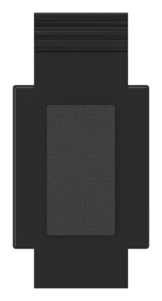 Sicherungsplatte für Mod. 14 , Zink roh pulverbeschichtet in RAL 9005 glänzend