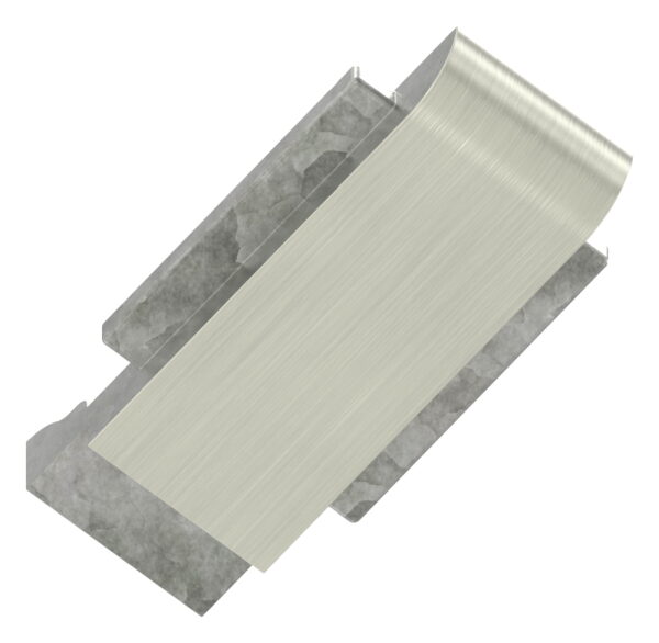 Sicherungsplatte für Mod. 14 - Edelstahleffekt