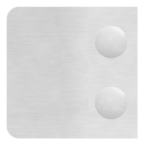 Glasklemme Mod. 14, Maße: 52x52x32,5mm, Anschluss: gerade, V2A, inkl. Sicherungsstift, aller Schrauben und Abdeckplättchen