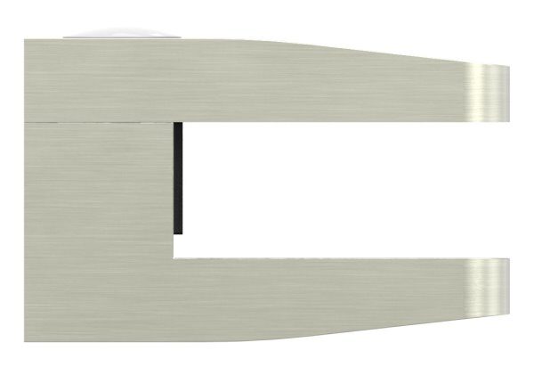 Glasklemme Mod. 14, Maße: 52x52x32,5mm, Anschluss: gerade, in Edelstahleffekt, inkl. Sicherungsstift, aller Schrauben und Abdeckplättchen