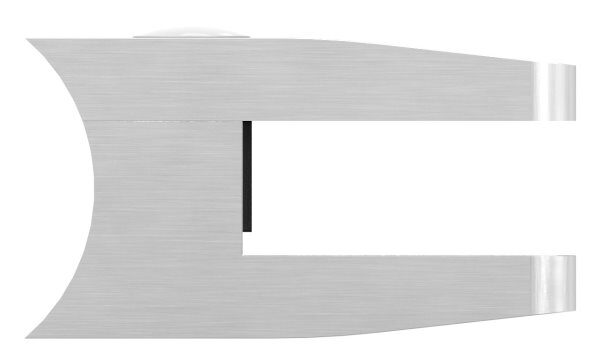 Glasklemme Mod. 14, Maße: 52x52x32,5mm, Anschluss: 42,4mm, V2A, inkl. Sicherungsstift, aller Schrauben und Abdeckplättchen
