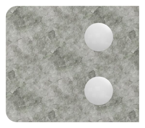 Glasklemme Mod. 14, Maße: 52x52x32,5mm, Anschluss: 42,4mm, Zink roh, inkl. Sicherungsstift, aller Schrauben und Abdeckplättchen