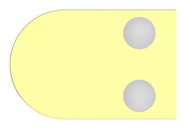 Glasklemme Mod. 16, Maße: 40x28x17,4mm, Anschluss: 33,7mm, Messing poliert, titaniumbeschichtet, inkl. aller Schrauben, Sicherungsstift und Abdeckplättchen