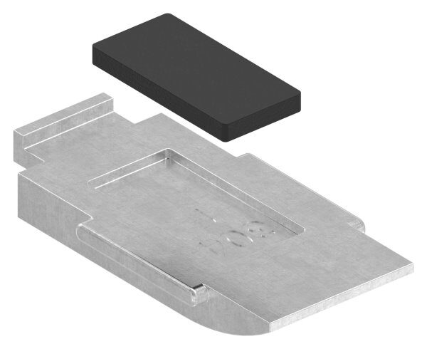 Sicherungsboden zu Endklemme Mod. 25, V2A